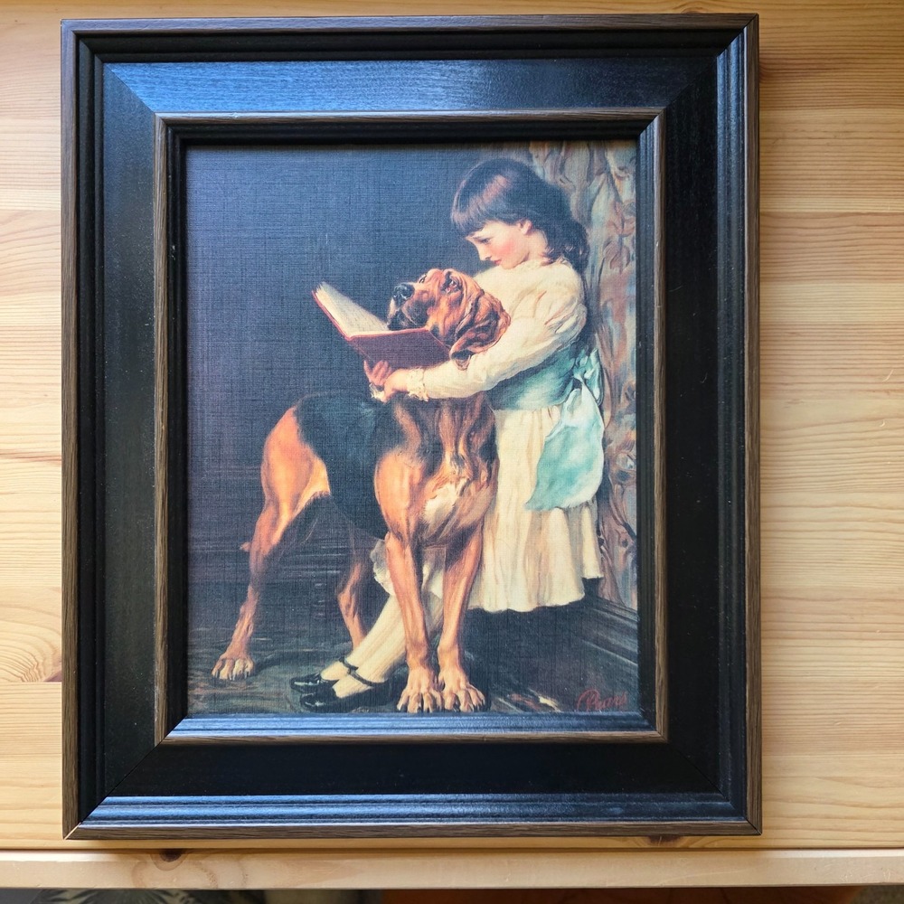 "NAUGHTY BOY" BY BRITON RIVIERE Britts Print FRAMED PRINT 13"x11" - Picture 10 of 16